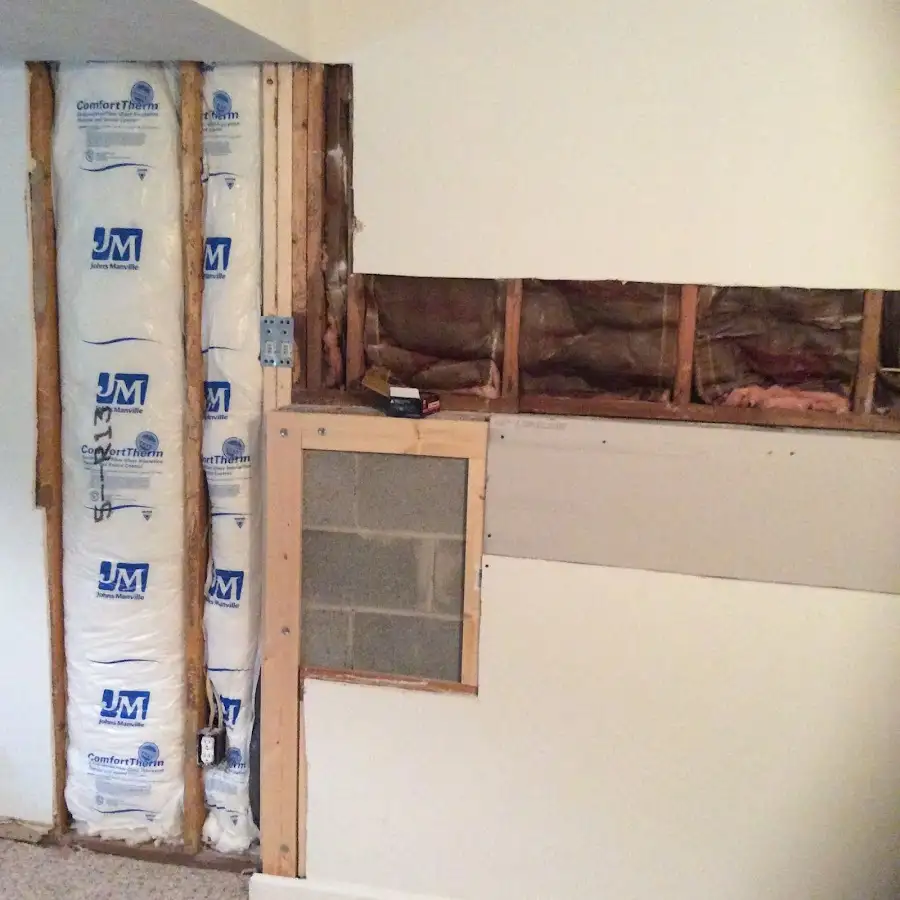 Wall insulation replacement during Odor Removal & Deodorization in Kannapolis